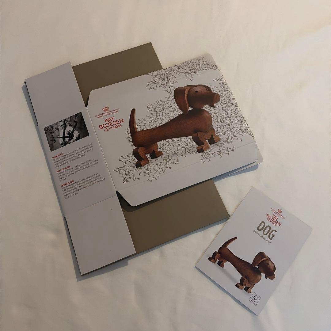 カイボイスン　ドッグ　ミニチュアダックスフンド　イヌ　北欧雑貨　木製