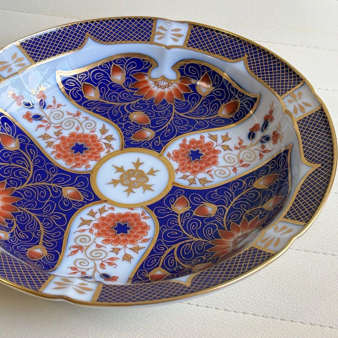 有田焼　松右衛門窯　金彩古伊万里　盛皿　大皿　色絵　金襴手　菊紋　唐草　和柄