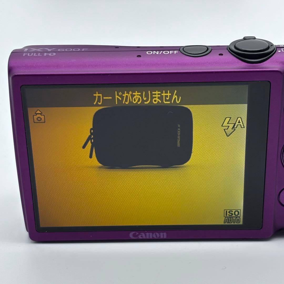 【訳あり】Canon キャノン IXY 600F コンデジ パープル