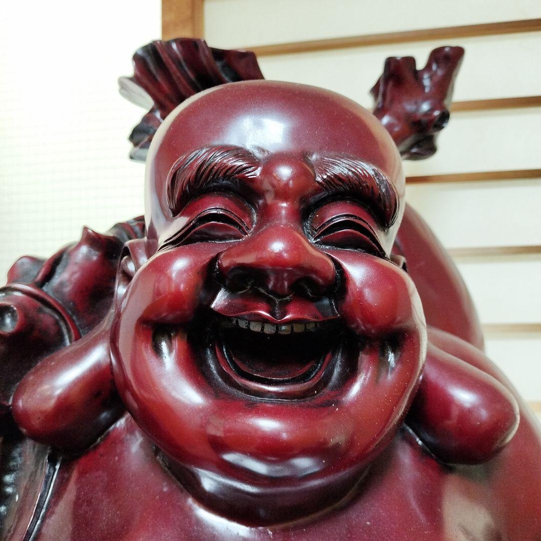 【特大65cm】布袋尊像 萬金袋 金運招福 七福神 縁起物 開運インテリア