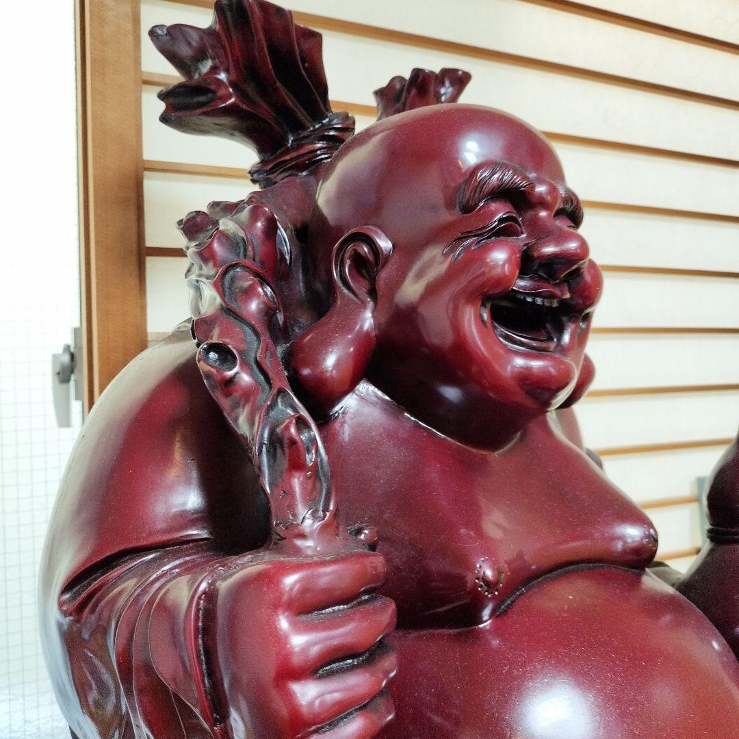 【特大65cm】布袋尊像 萬金袋 金運招福 七福神 縁起物 開運インテリア