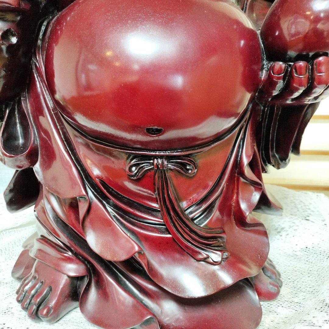 【特大65cm】布袋尊像 萬金袋 金運招福 七福神 縁起物 開運インテリア