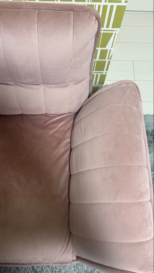 ベロアカウチソファ 2人掛け リクライニング 14段階 chammy日本製