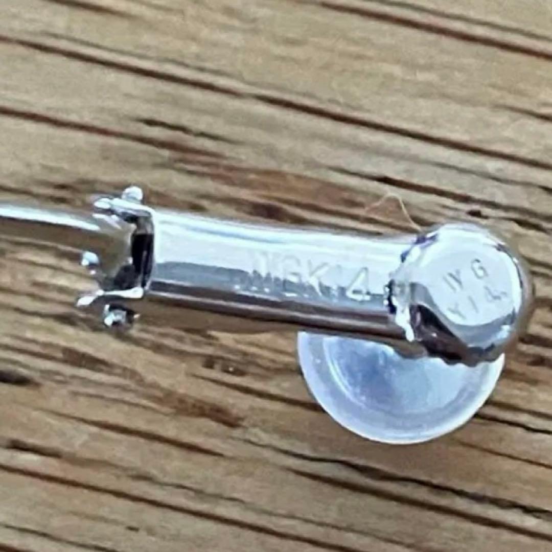 イヤリング　土台　WGK14 14金　スクリュータイプイヤリング土台