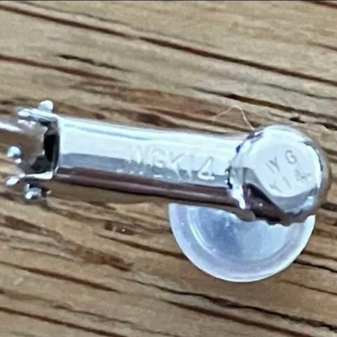 イヤリング　土台　WGK14 14金　スクリュータイプイヤリング土台