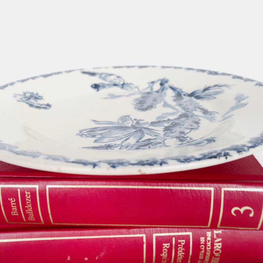 ジアン CACTUS サボテン デザートプレート A ブルー アンティーク食器