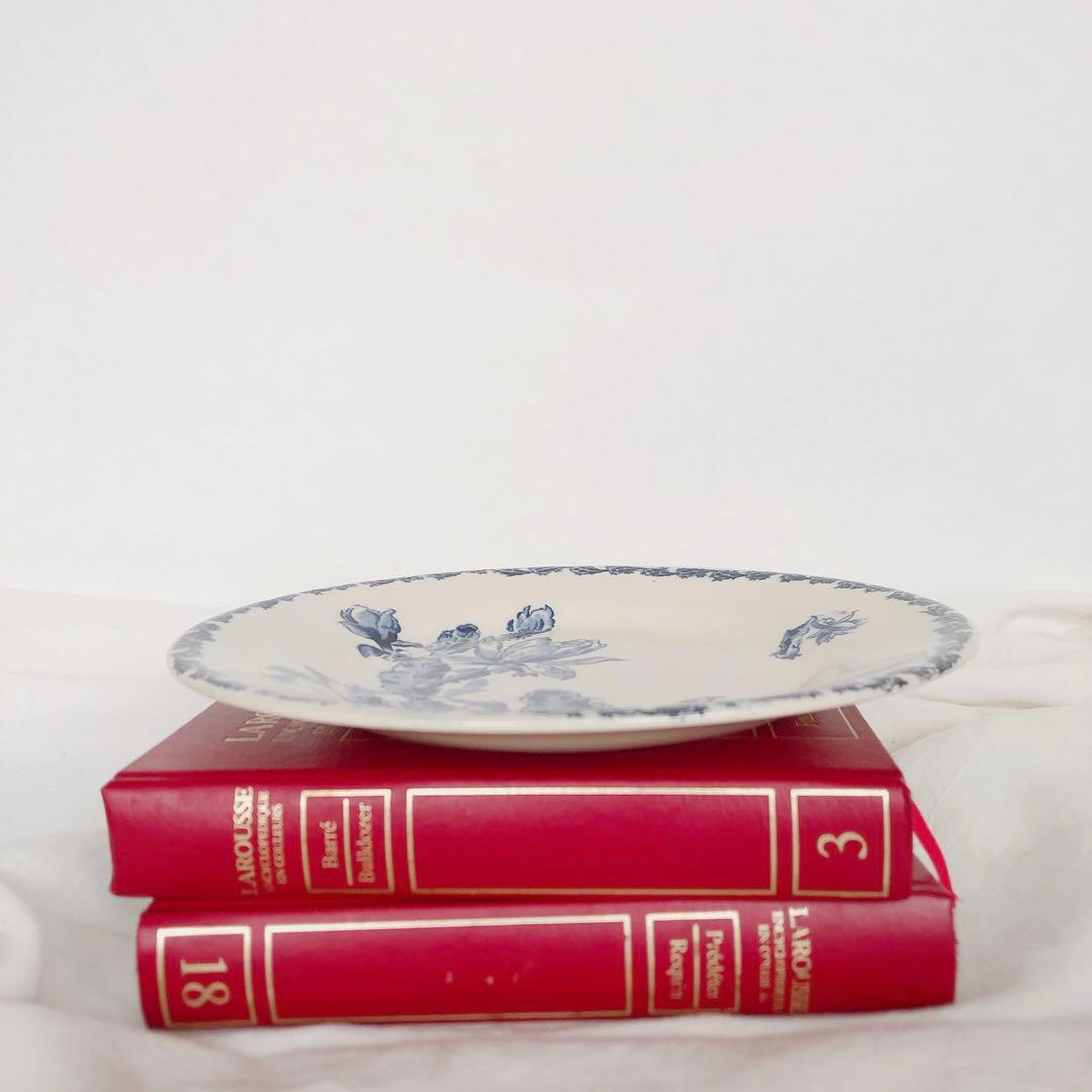 ジアン CACTUS サボテン デザートプレート A ブルー アンティーク食器