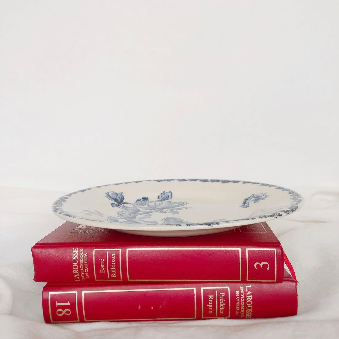 ジアン CACTUS サボテン デザートプレート A ブルー アンティーク食器