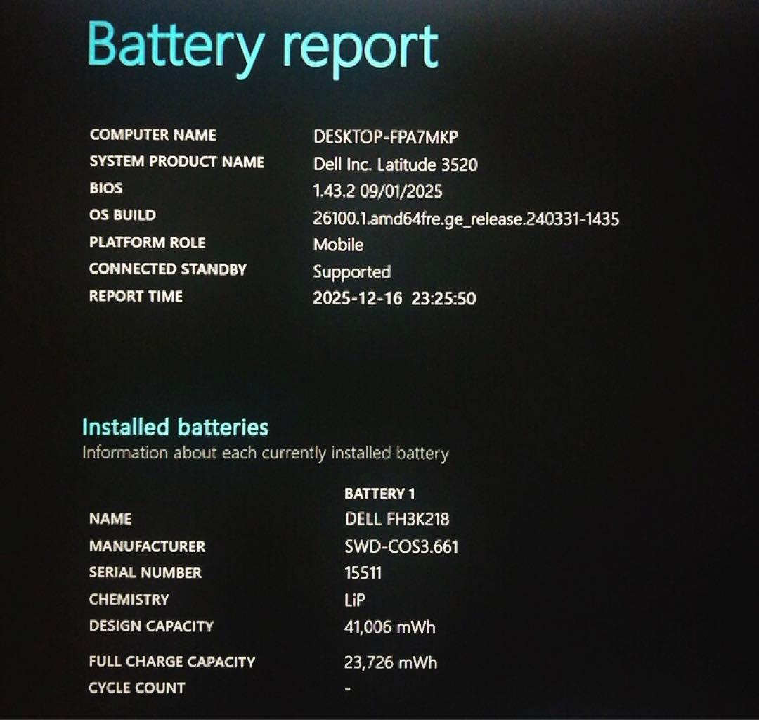 美品！デル Latitude 3520【第11世代 i5/16GB】高性能ノート