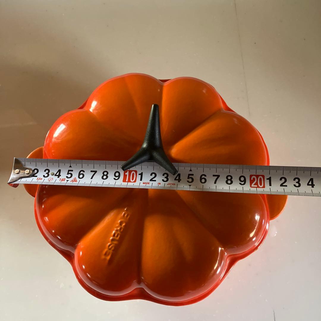 ル・クルーゼ パンプキン　かぼちゃ鍋　オレンジ　ハートのココットイエロー