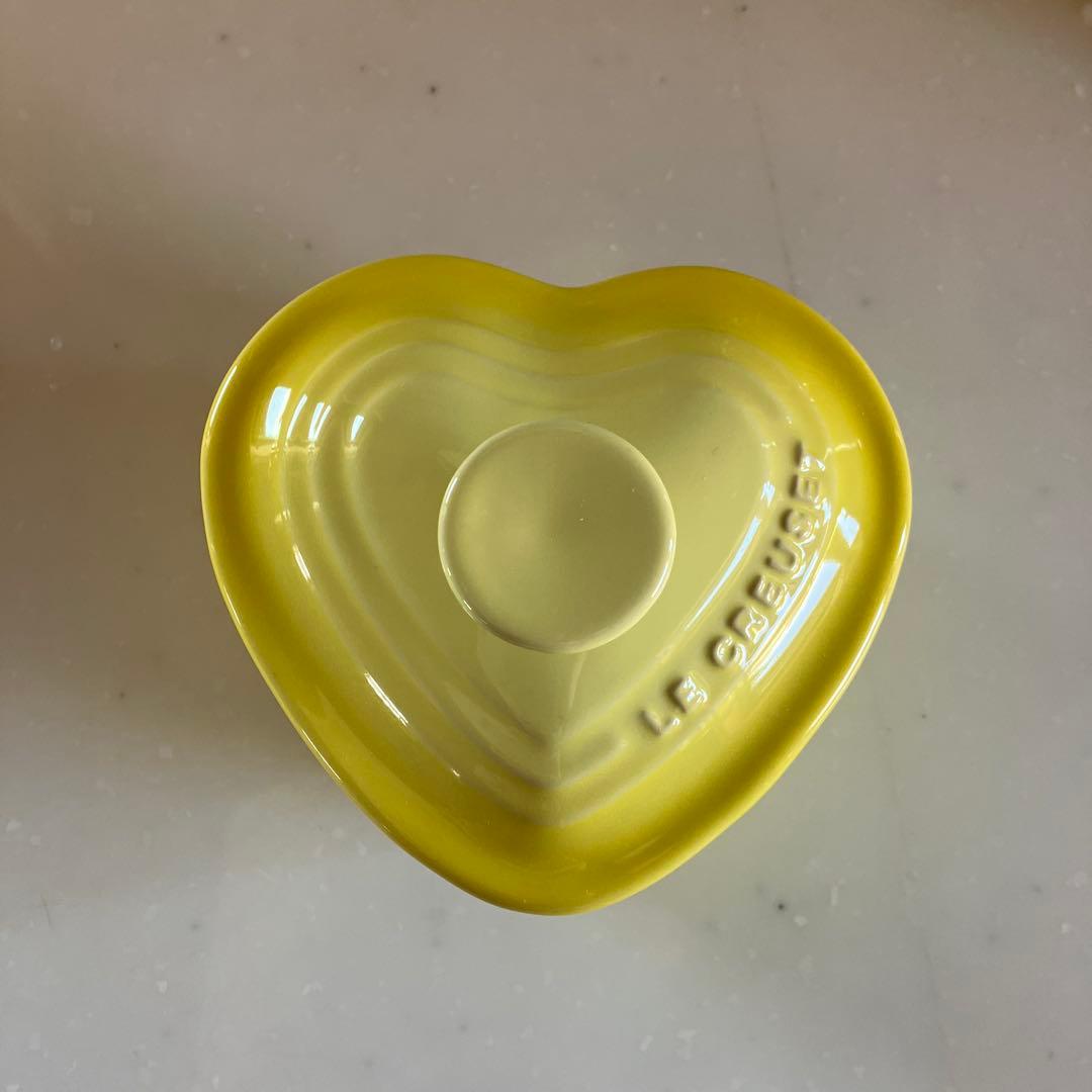 ル・クルーゼ パンプキン　かぼちゃ鍋　オレンジ　ハートのココットイエロー