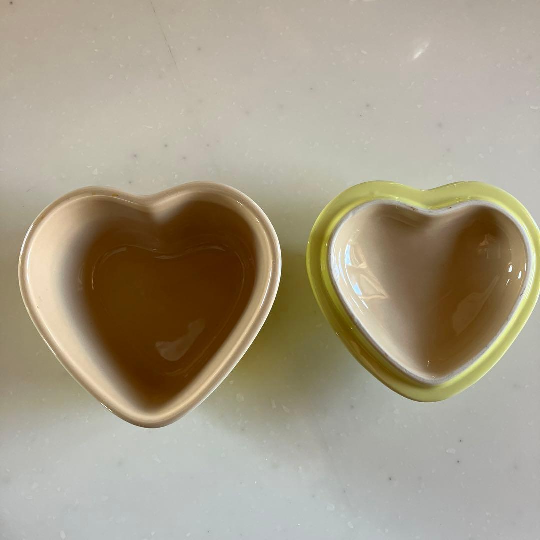 ル・クルーゼ パンプキン　かぼちゃ鍋　オレンジ　ハートのココットイエロー