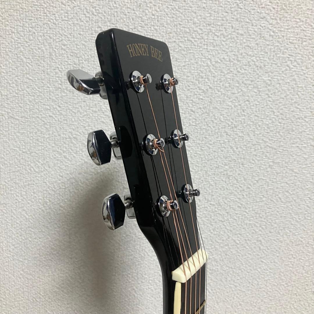 弦新品/HONEY BEE W-15BKハニービーアコースティックギターブラック
