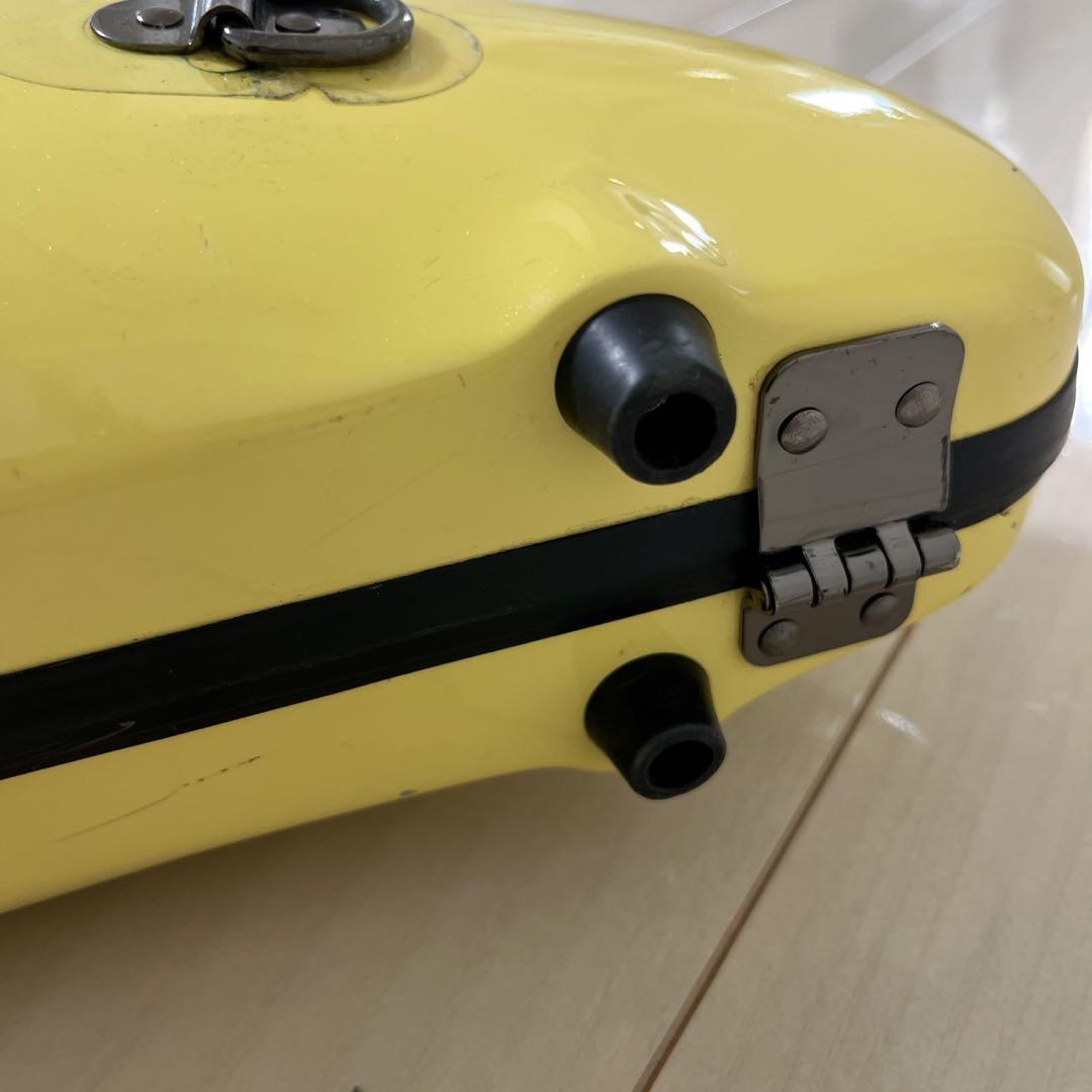 ccシャイニーケース　ハードケース　楽器　イエロー　黄色　管楽器