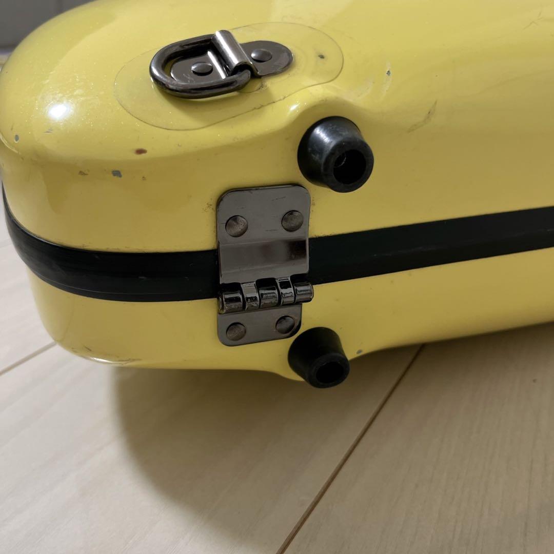 ccシャイニーケース　ハードケース　楽器　イエロー　黄色　管楽器
