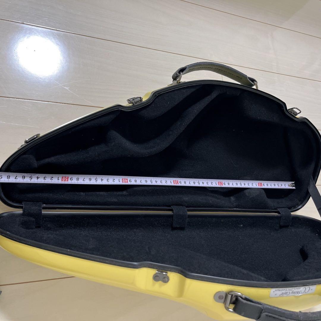 ccシャイニーケース　ハードケース　楽器　イエロー　黄色　管楽器