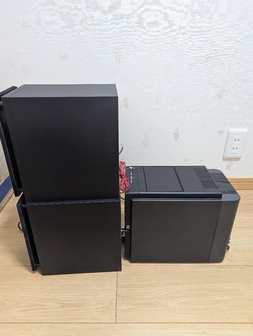 ①超美品SONY CD・MD・カセットデッキ コンポ cmt-m35wm ソニー