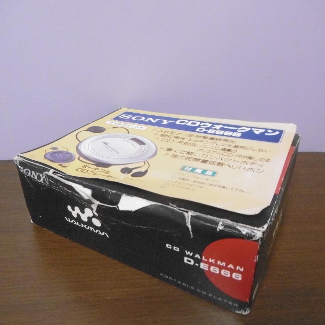 【美品】SONY CDウォークマン D-E666_S