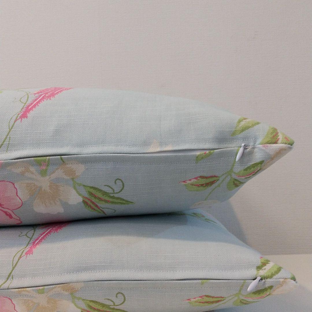 ②ローラアシュレイサマーパレスダックエッグクッションカバー2枚