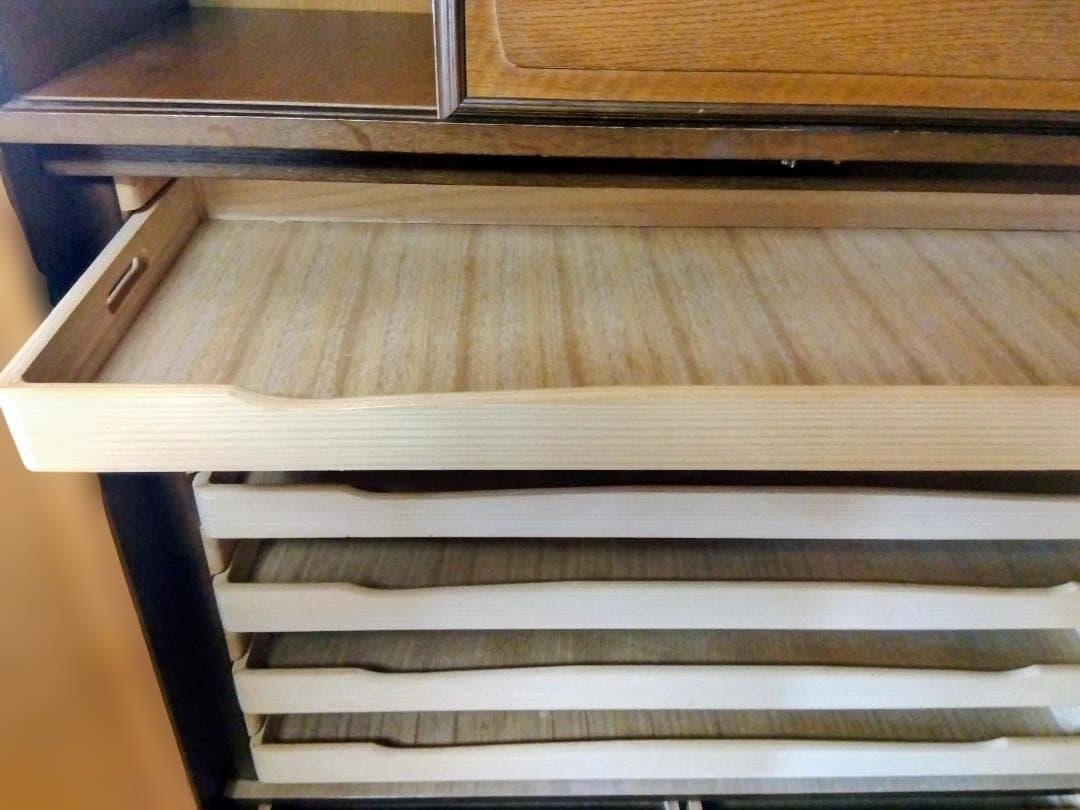 最高級　天然ナラ材　家具　箪笥3点セット　美品　【引き取り限定】