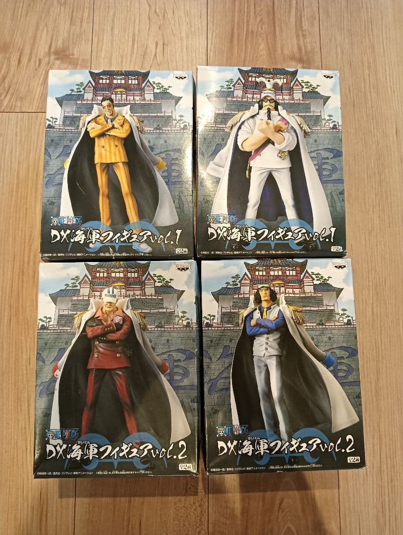 ワンピース ロジャー＆DX海軍フィギュア vol.1 & vol.2 4体セット