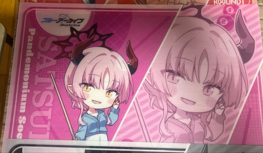 ブルーアーカイブ　ラウンドワンコラボ　B4シート　マコト　チアキ　サツキ　3枚組