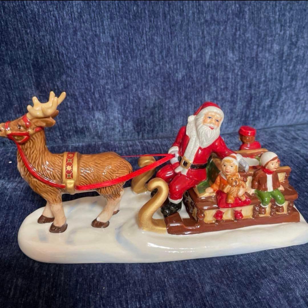 ビレロイ＆ボッホ Villeroy&Boch 2点 クリスマス飾り 陶器 置き物