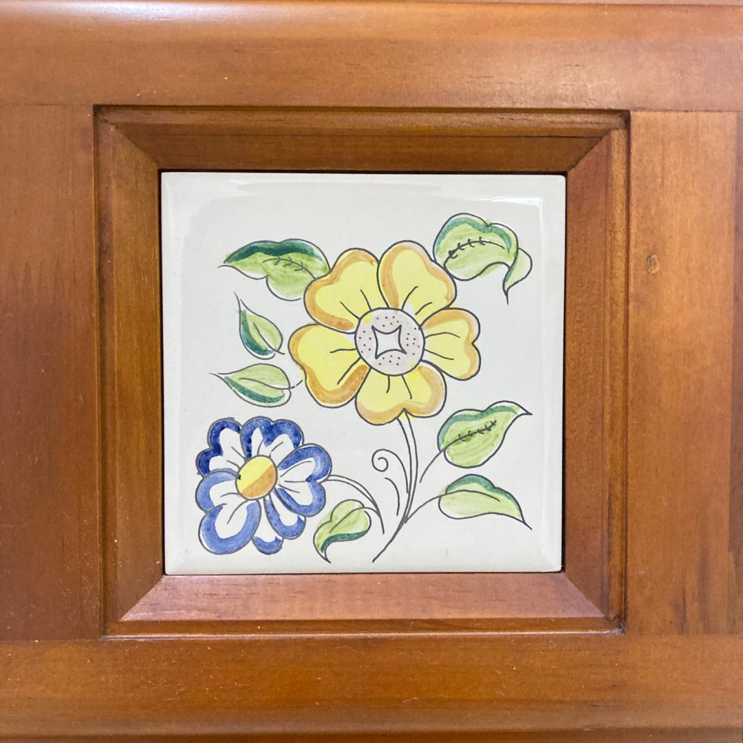 スペイン バレンシア　カントリー　４段チェスト　収納　タイル