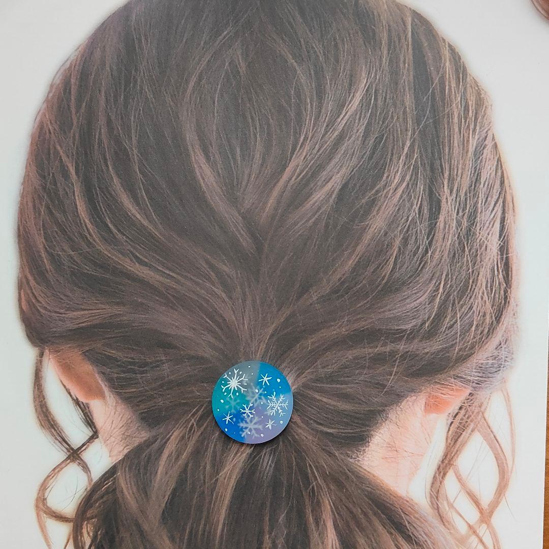 【939】ハンドメイド　レジン　ヘアゴム　ポニーフック