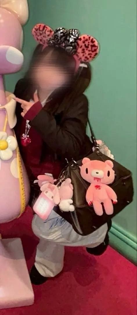 ディズニー ヒョウ柄 カチューシャ ミニー