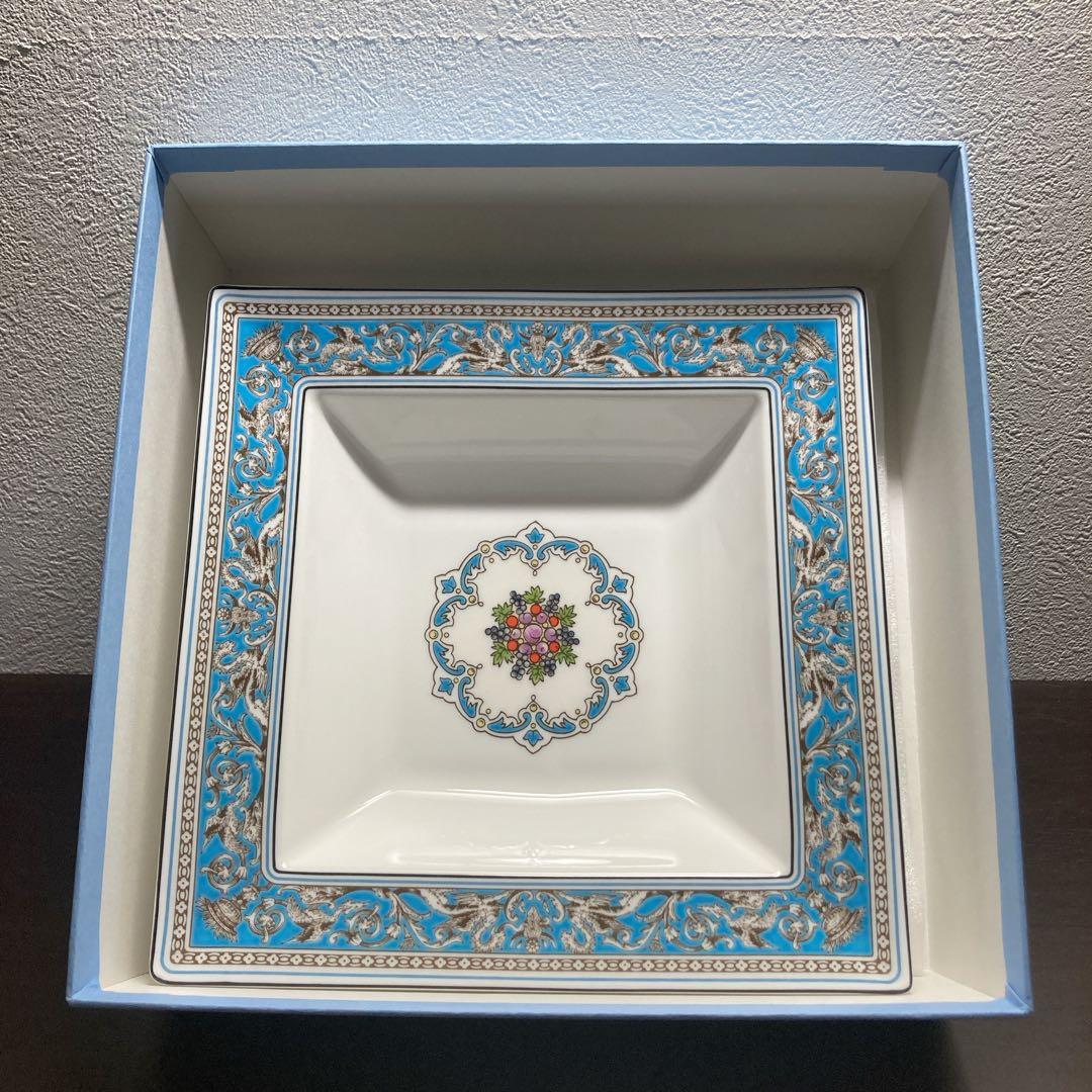 ウェッジウッド フロレンティーンターコイズ スクエアプレート 18cm