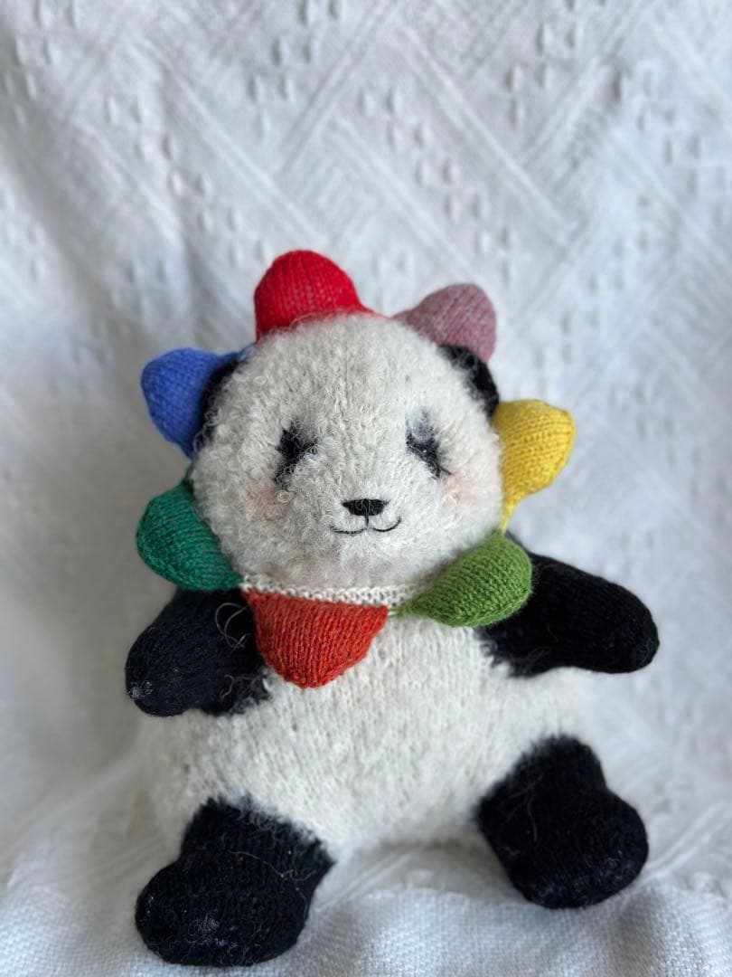 雪だるまとパンダちゃんの編みぐるみ　4点セット