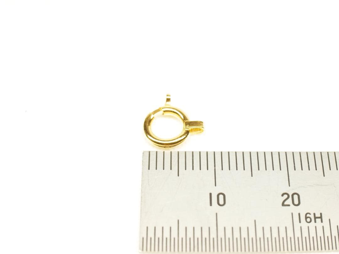 【1個売り】　K18イエローゴールド　引き輪【大】【7mm楽わ】【新品】