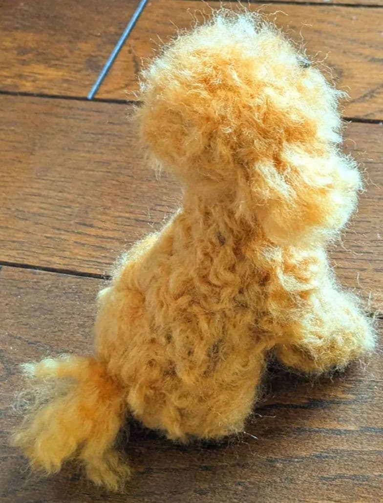 プードル　トイプードル　ぬいぐるみ　ハンドメイド　羊毛フェルト