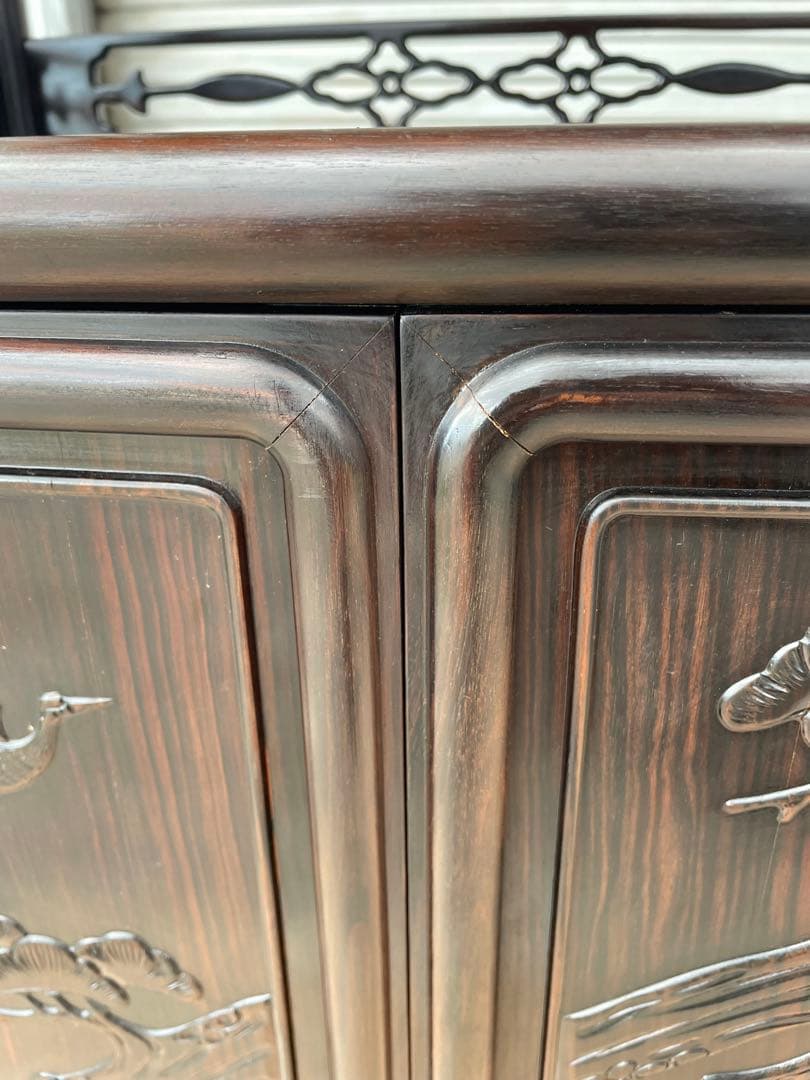 唐木家具 茶箪笥 飾り棚 アンティーク家具　和家具　ヴェンテージ