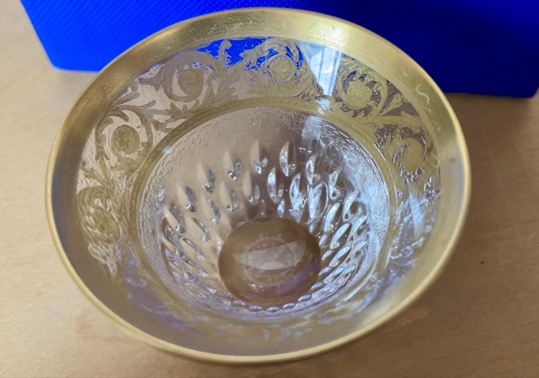 Saint Louis サンルイ　金彩ミニグラス　希少品