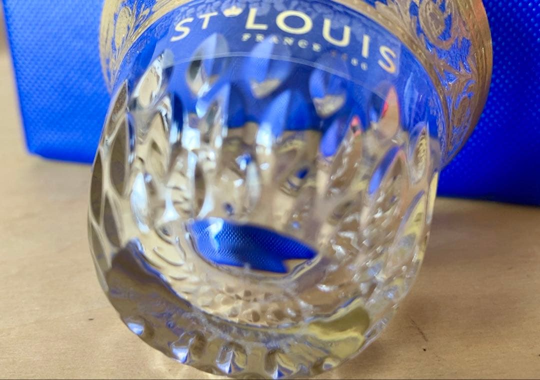Saint Louis サンルイ　金彩ミニグラス　希少品