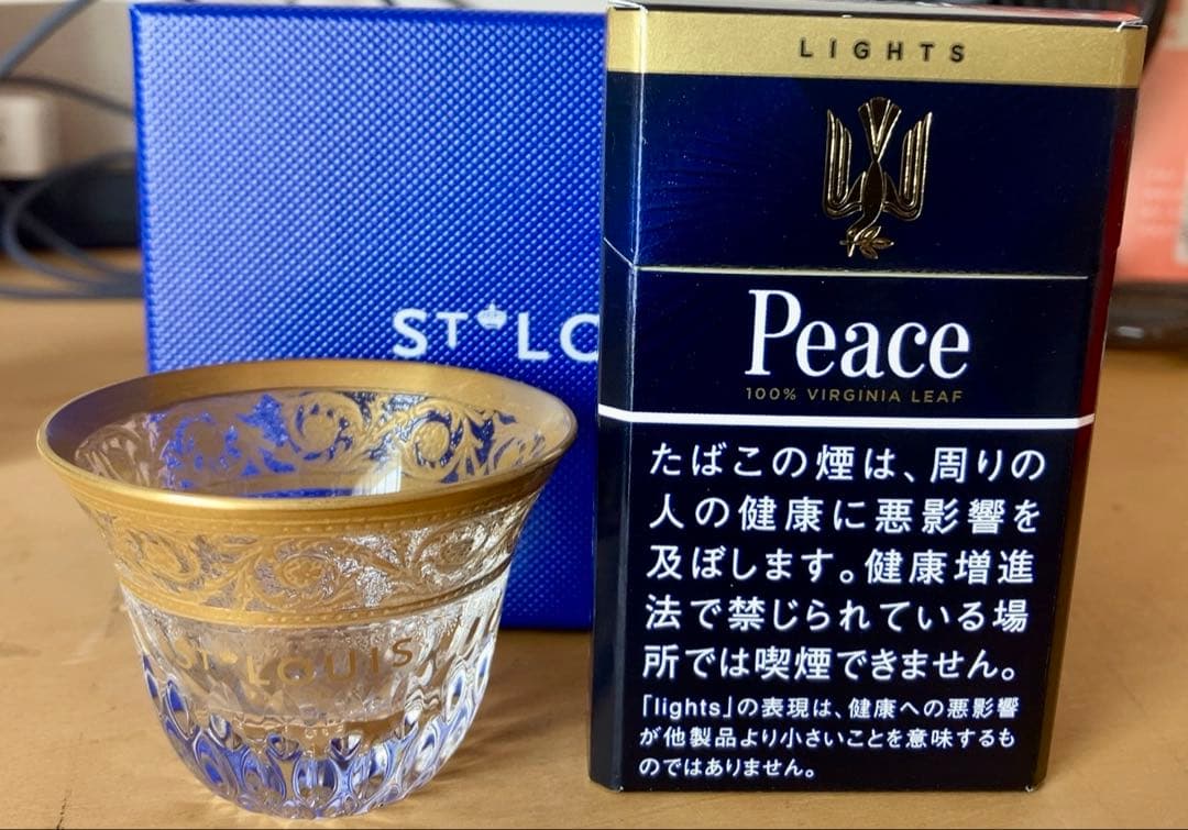 Saint Louis サンルイ　金彩ミニグラス　希少品