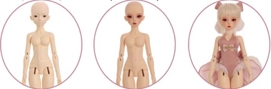 H47 BJD 1/4 ドール本体 Moon　球体関節人形 ハンドメイド