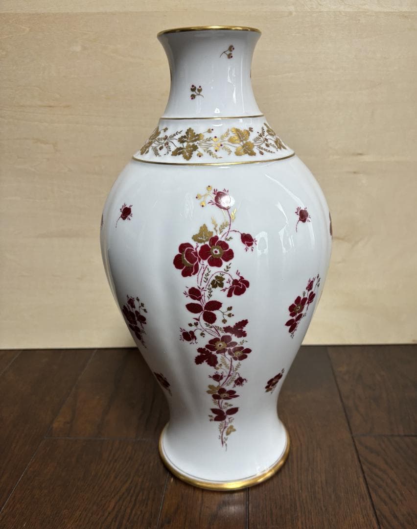 大倉陶園　赤絵花瓶　OLD OKURA　オールドオークラ　OKURA　花器