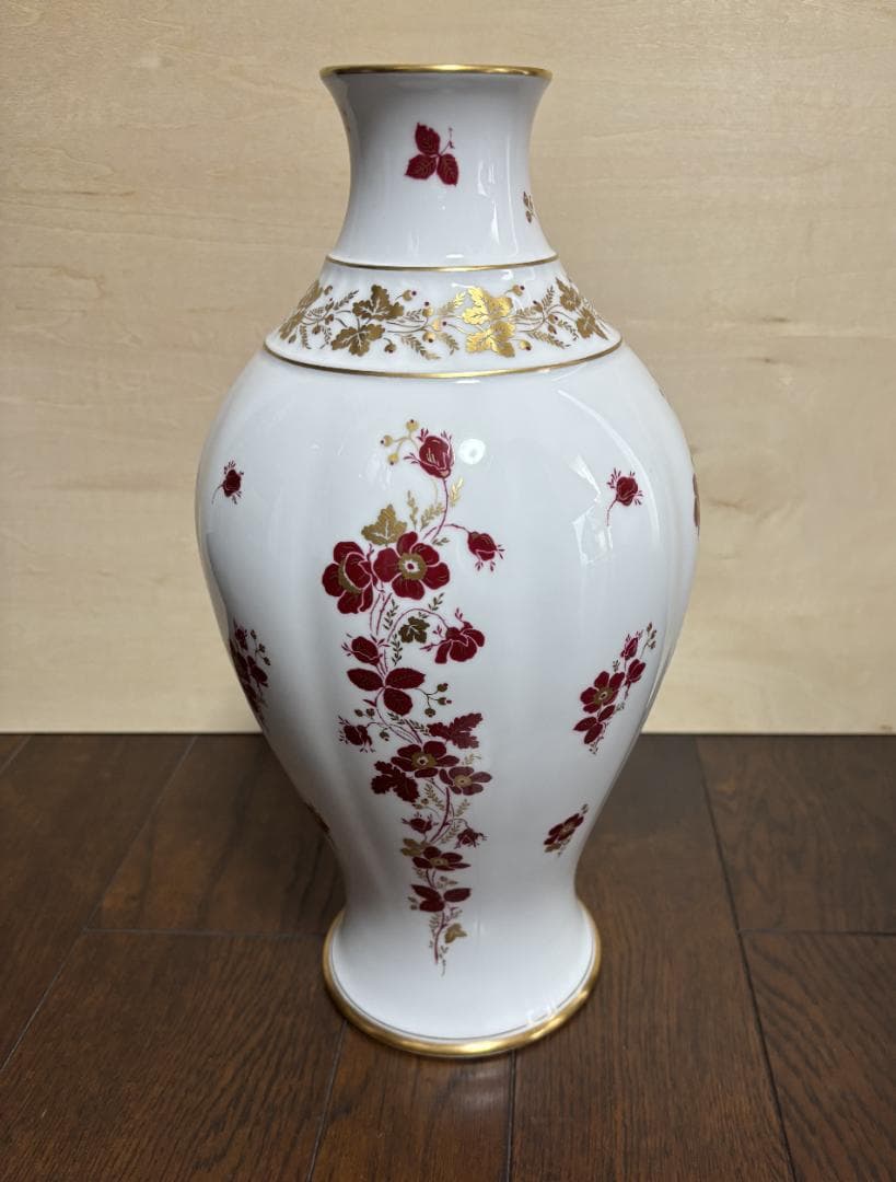大倉陶園　赤絵花瓶　OLD OKURA　オールドオークラ　OKURA　花器