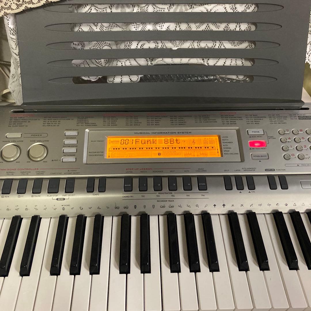 カシオ CASIO WK-200 電子キーボード　76鍵盤　スタンド/アダプター