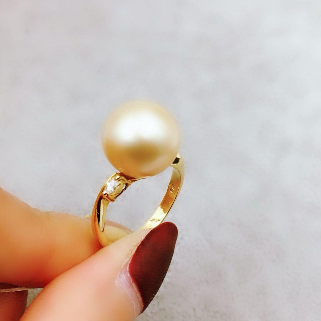 ゴールドパールリング パール11.5mm