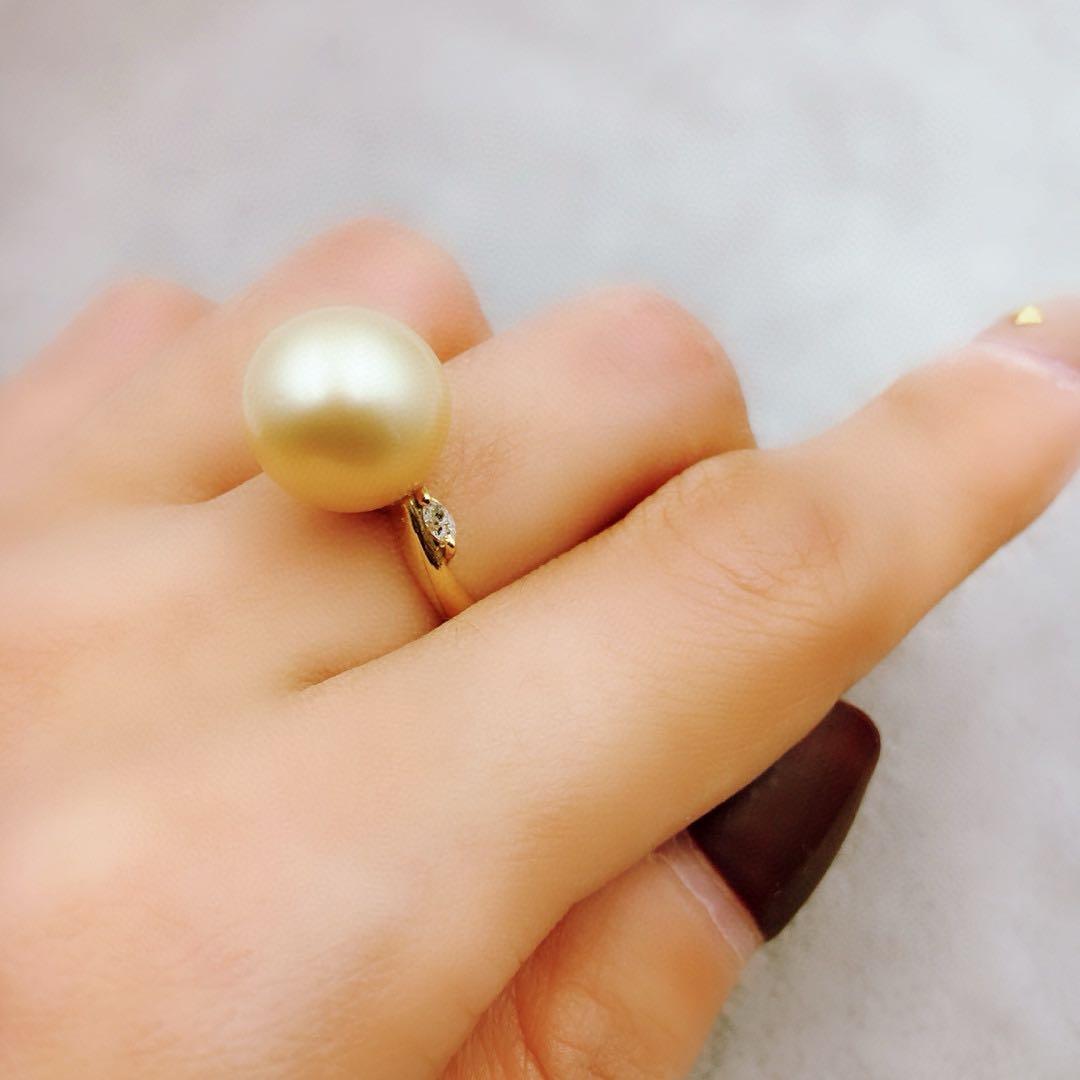 ゴールドパールリング パール11.5mm