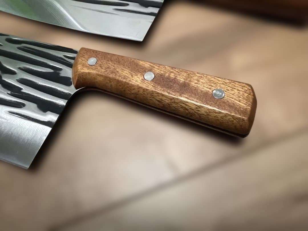 本格中華包丁 刃渡19.5×幅9.5㎝ 2本セット