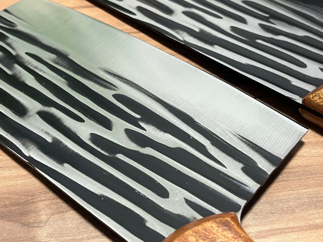 本格中華包丁 刃渡19.5×幅9.5㎝ 2本セット