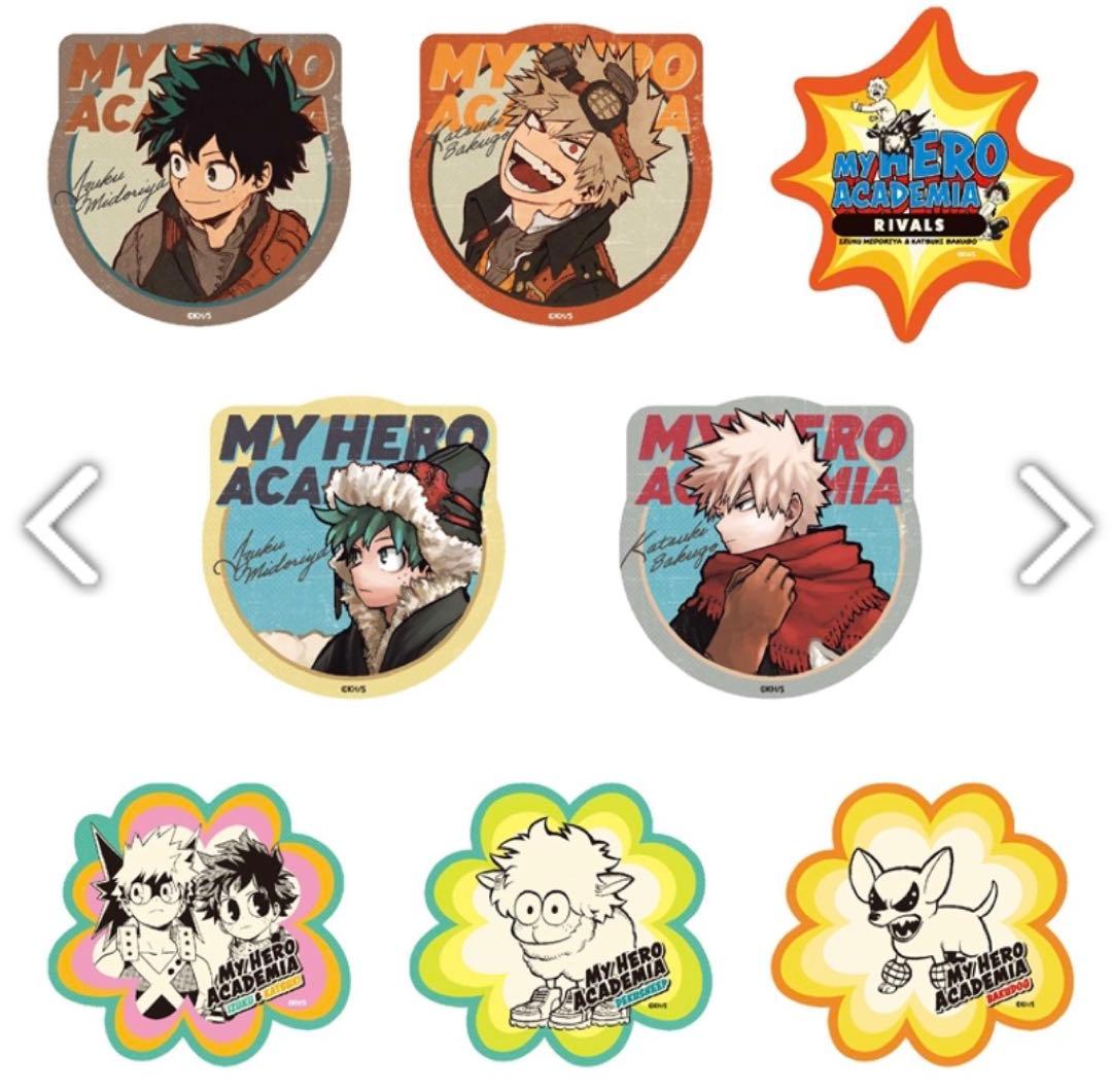 ヒロアカ アートステッカー RIVALS 全種セット