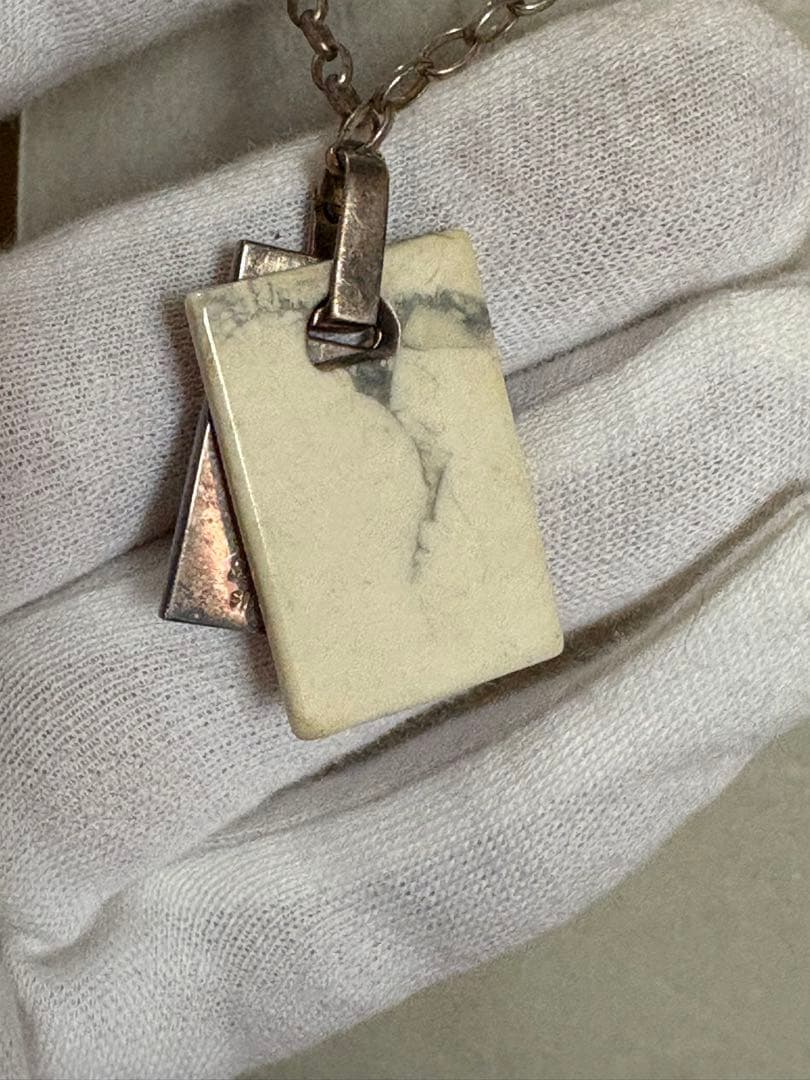STONE MARKET ストーンマーケット　925ネックレス　ルビー　白玉蘭花