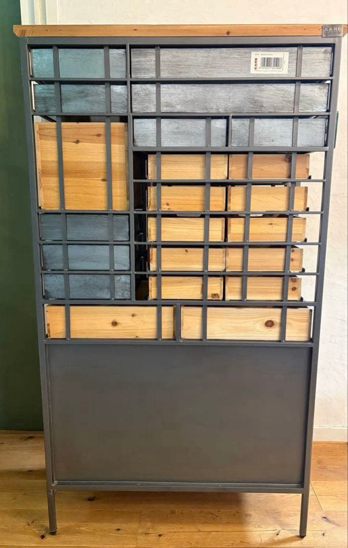 KARE カレ アート ファクトリー 木製キャビネット　ビンテージスタイル