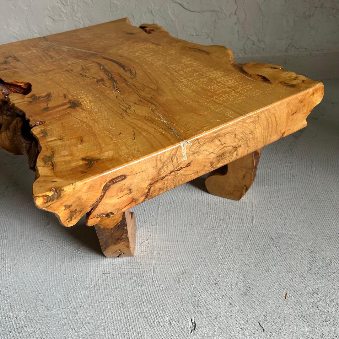 【送料無料】一枚板￼ 座卓 ローテーブル